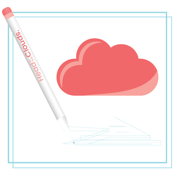 Imagen lápiz y dibujo representa el servicio de diseño de Head in the Clouds